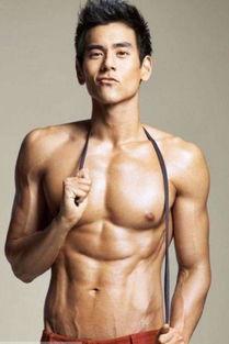 男明星腹肌00后,00后男明星健身风采